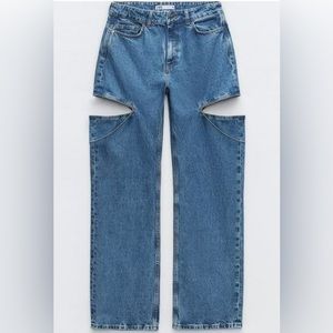 Zara Maison Margiela Jeans - Cut out jewel jeans